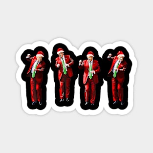 Funny Trump Dance Santa Claus Christmas Magnet