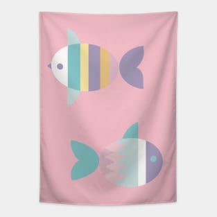 Two pastel fish Tapestry