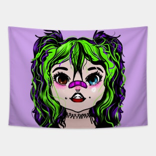 Kawaii Goth Girl Tapestry