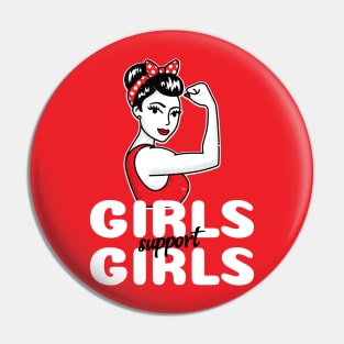 Girls Support Girls Pin