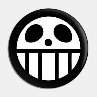 Funny Round Skull Pin