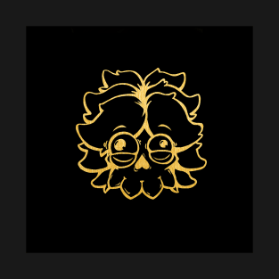 Hairy Skull Logo - Gold Edition T-Shirt