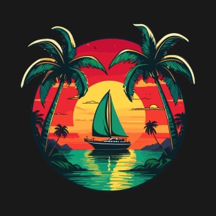 Yacht Reggae Sunset Bliss T-Shirt