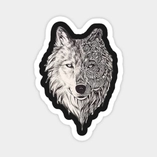 Mandala wolf vol.2 Magnet