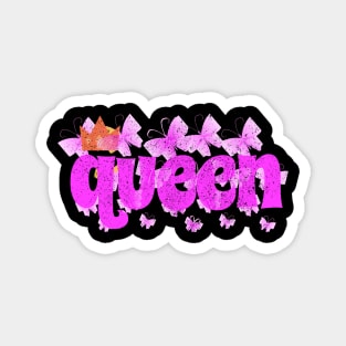 Hot Pink Queen Magnet