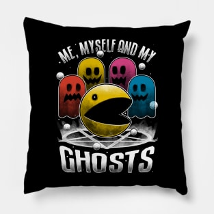 Game Ghosts Retro - Funny Halloween Gift Pillow