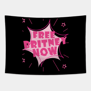 Free Britney Now #FreeBritney Pink Color Graphic Tapestry