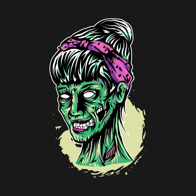 Funky Zombie Lady by FairyTees