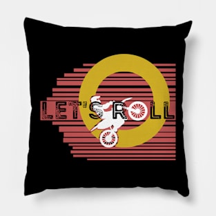 Lets Roll Biker Pillow