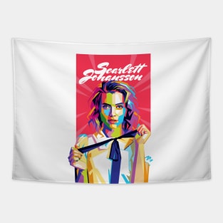 Scarlett Johansson Pop Art Tapestry