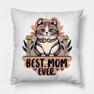 American Curl Cat Best Mom Ever Pillow