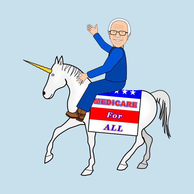 Bernie Medicare For All Unicorn by NiftyGaloot