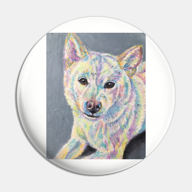 Colourful Shiba -Inu Pin by Merlinsmates