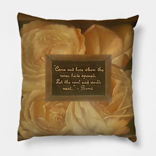 Rumi’s Roses Pillow