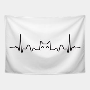 Cat heartbeat Tapestry