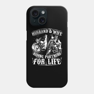 Motorcycle Husband And Wife Riding Partners For Life Phone Case