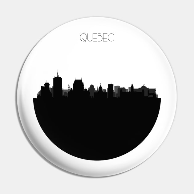 Quebec City Skyline Pin by inspirowl