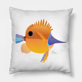 Yellow Fish Pillow