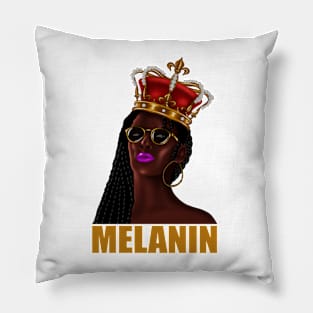 Santa African Queen, Christmas Shirt, Family Christmas, Trendy Christmas Tee, Santa's Favourite Ho. Pillow