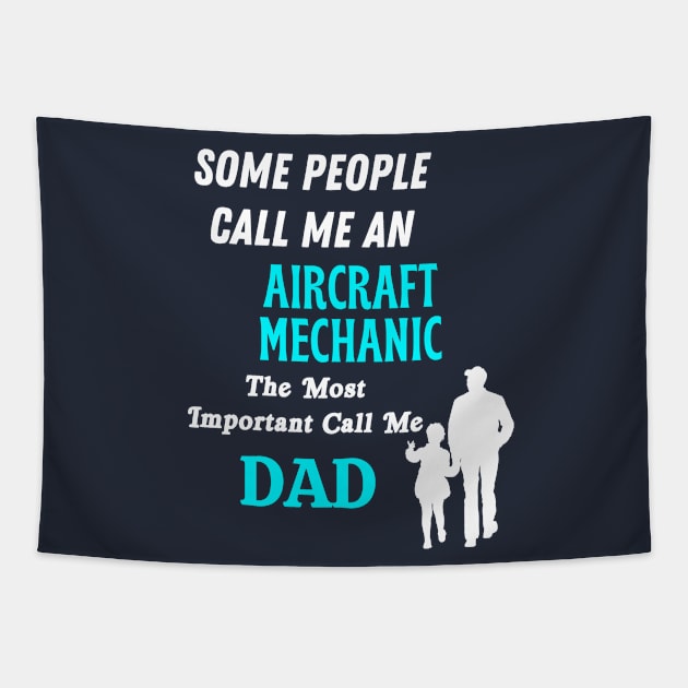 Aircraft mechanic Tapestry by Mdath