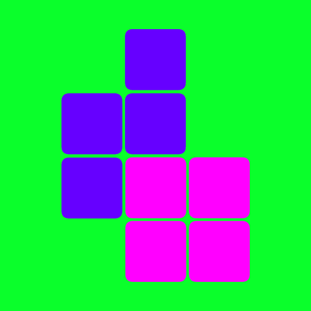 Tetris Pink Purple by BITLY