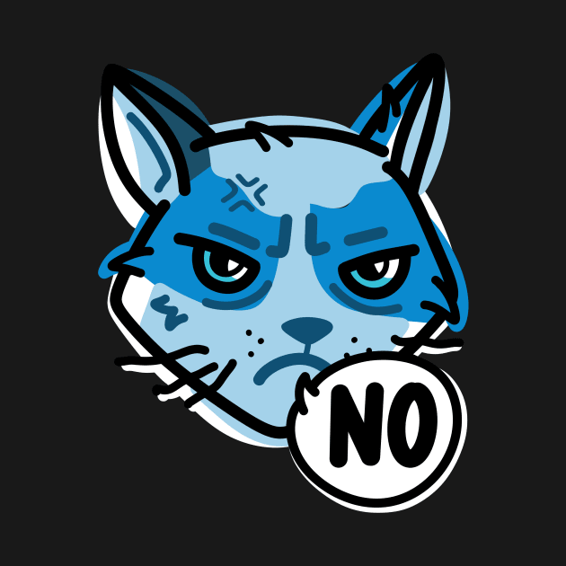 Smurf Cat Angry No by By-Berto