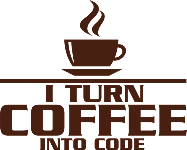 turn coffee into code Kids T-Shirt by nektarinchen