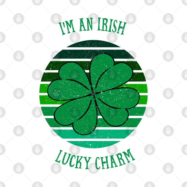 St. Patrick's Day I'm an Irish Lucky Charm 4 Leaf Clover by CoffeeandTeas