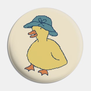 Granny Duck 80s Pixel Art Pin