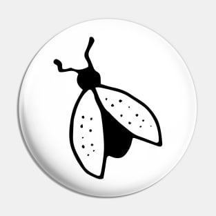 Black and White Flies Pin