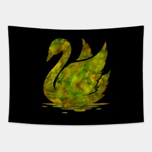 Swans Watercolor Tapestry