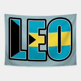 Leo Bahamian Horoscope Heritage DNA Flag Tapestry