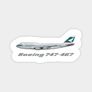 Pacific 747-400 Swoosh Livery Design Magnet