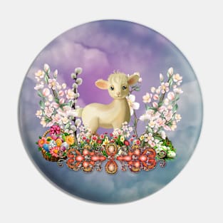 Wonderful easter design with easter eggs Pin