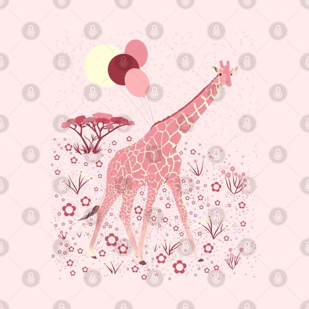 Pink giraffe by Mimie20