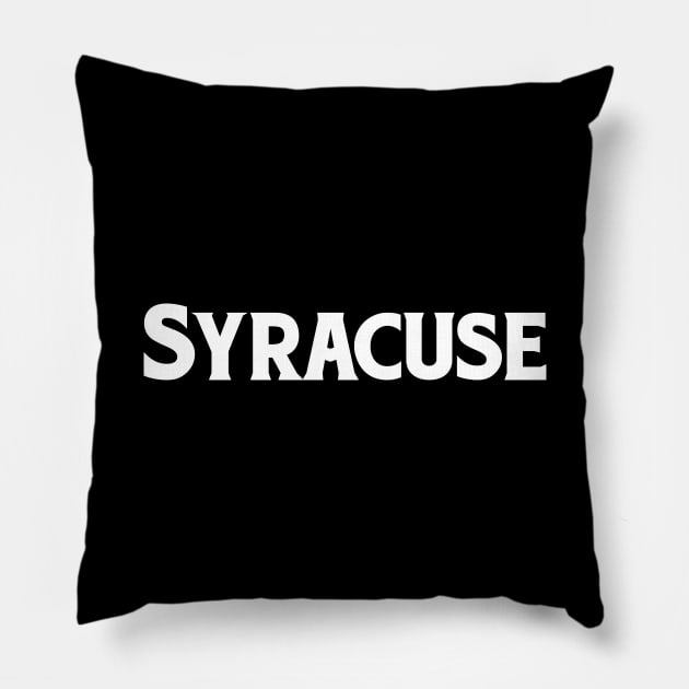 Syracuse New York Raised Me Pillow by ProjectX23Red