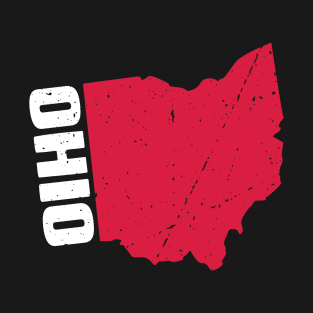 American Ohio Map Pride Design Gift T-Shirt