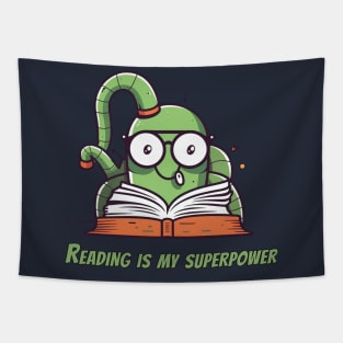 Worm Graduate - Cute Worm with Graduation Cap and Diploma T-Shirt Tapestry