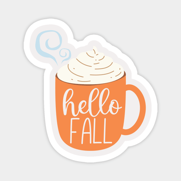 Hello Fall Magnet by West 5th Studio