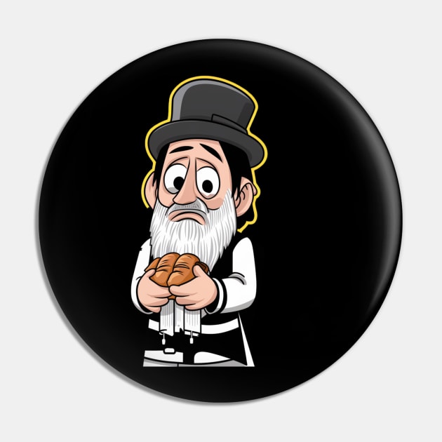 I Miss Bread Kosher For Passover No Challah Matzah Jewish Pin by woormle