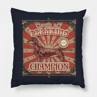 World Planking Champion Pillow