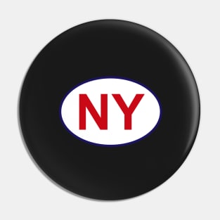 New York State Sticker Pin