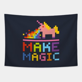 Make magic drunk unicorn Tapestry