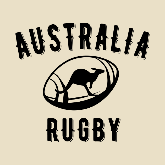 Australia Rugby - Straya Wallaby Rugby Gift for Rugby lovers who adore Australia. by yassinebd