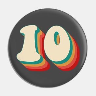 Number 10 Pin