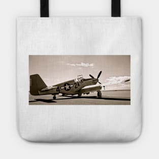 Tuskegee P-51 Mustang Vintage Fighter Plane Tote