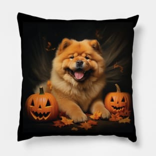 Chow Chow Halloween Pillow