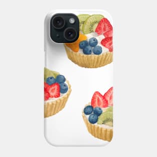 Fruit Tarts Watercolour Painting Phone Case