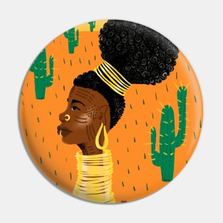 Afro style Pin