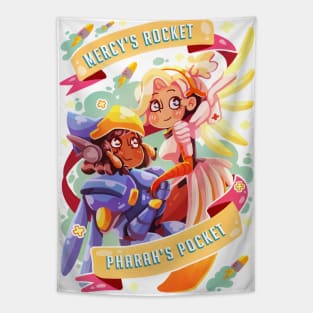 Mercy's Rocket - Pharahs Pocket - Overwatch Tapestry